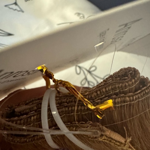 Human hair halo fishwire flip in hair extensions - Picture 5 of 6